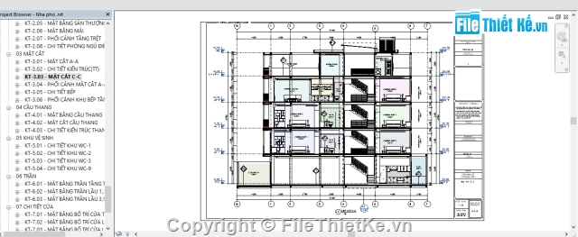 nhà 4 tầng,file revit 4 tầng,file revit nhà dân,nhà phố 4 tầng revit