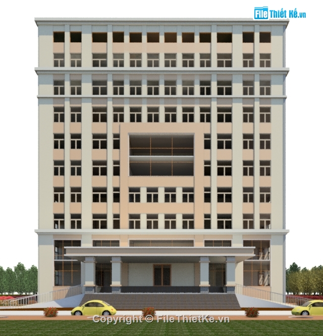 Bản vẽ văn phòng 11 tầng,nhà làm việc 11 tầng,văn phòng 11 tầng 19.3x34m,revit thiết kế văn phòng 11 tầng
