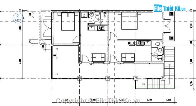nhà phố 2 tầng,revit nhà phố 2 tầng,file revit nhà phố 2 tầng,nhà phố 2 tầng file revit