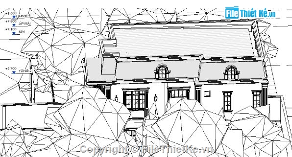 nhà phố 2 tầng,revit nhà phố 2 tầng,file revit nhà phố 2 tầng