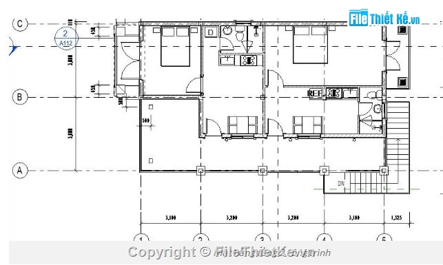 nhà phố 2 tầng,revit nhà phố 2 tầng,file revit nhà phố 2 tầng,nhà phố 2 tầng revit