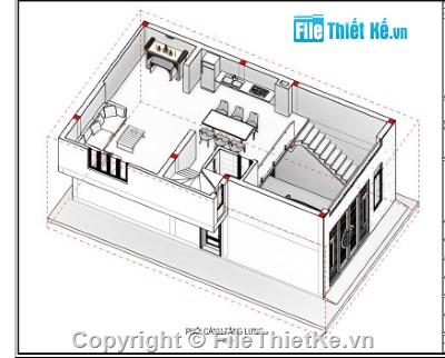 nhà phố 3 tầng,revit nhà phố 3 tầng,file revit nhà phố 3 tầng