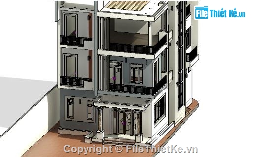 nhà phố 3 tầng,revit nhà phố 3 tầng,file revit nhà phố 3 tầng