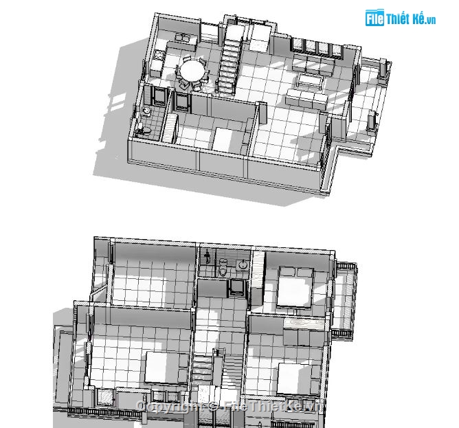 nhà phố 3 tầng,revit nhà phố 3 tầng,file revit nhà phố 3 tầng