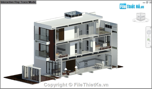 nhà phố 3 tầng,nhà 3 tầng,revit,kết cấu chi tiết