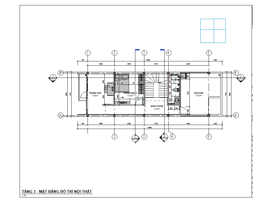 nhà phố 3 tầng,nhà 3 tầng,revit,kết cấu chi tiết