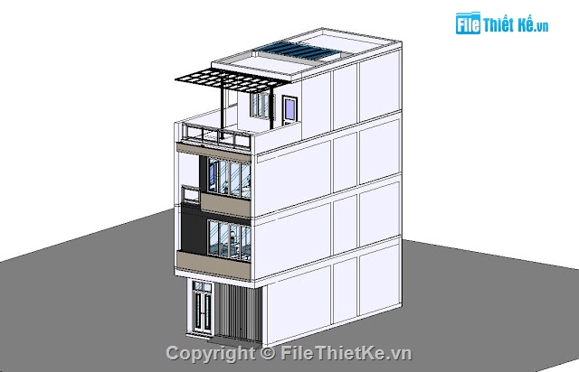 nhà 3 tầng,nhà phố 3 tầng,nhà phố 3.5 tầng,Nhà phố 3 tầng 5.1x11..55m,Bản vẽ Revit nhà phố 3 tầng,bản vẽ nhà phố 3 tầng