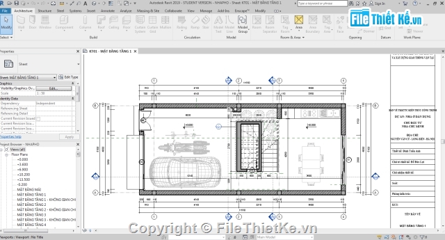 nhà 3 tầng,nhà phố 3 tầng,nhà phố 3.5 tầng,Nhà phố 3 tầng 5.1x11..55m,Bản vẽ Revit nhà phố 3 tầng,bản vẽ nhà phố 3 tầng