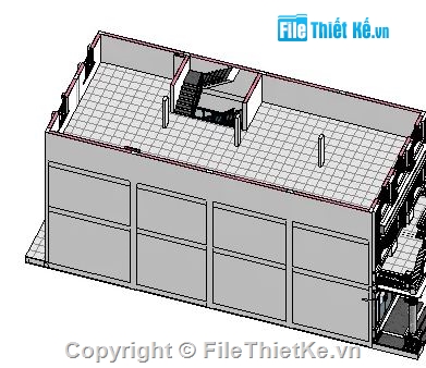 nhà phố 4 tầng 1 tum,file revit nhà phố 4 tầng 1 tum,revit nhà phố 4 tầng 1 tum