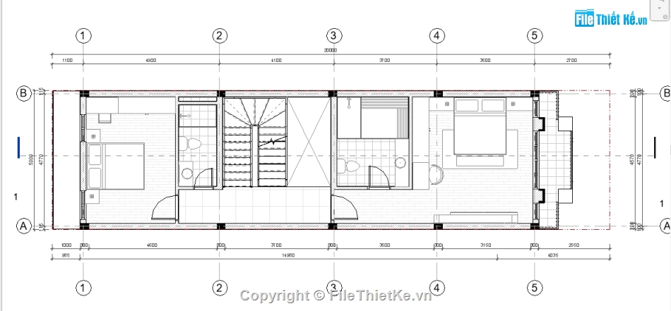 revit nhà phố 5 tầng 5x15.13m,File revit nhà phố 5 tầng,revit nhà phố 5 tầng,File revit nhà phố