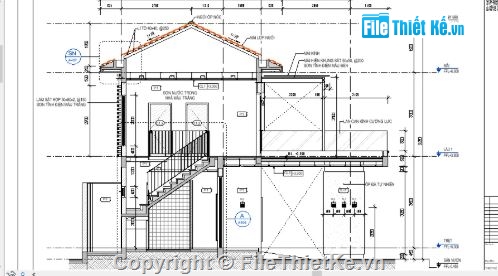 nhà vườn 2 tầng,revit nhà vườn 2 tầng,nhà vườn 2 tầng revit