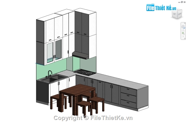 nhà xưởng revit,tủ bếp revit,Nhà xưởng công ty,bàn ăn revit