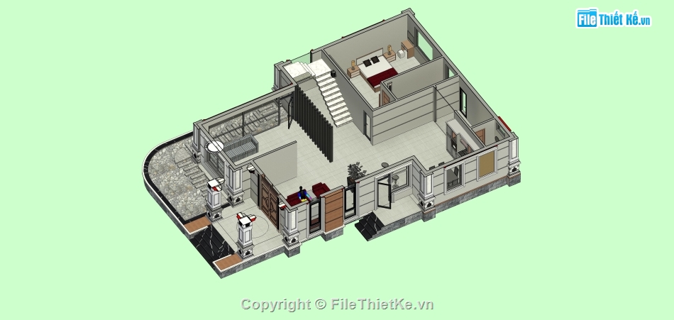 Biệt thự,Biệt thự tân cổ điển,biệt thự 2 tầng