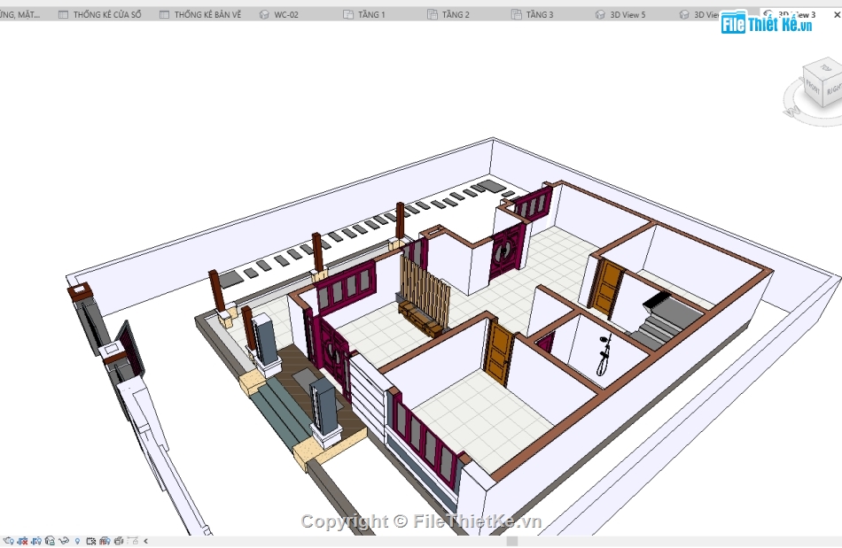 biệt thự vườn revit,biệt thự revit,thiết kế mẫu biệt thự,biệt thự cấp 4 revit,revit thiết kế biệt thự nhà vườn