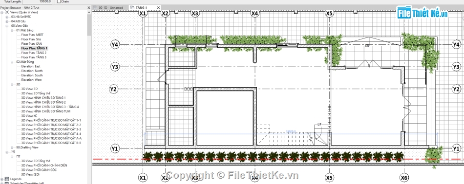 Revit nhà phố 2 tầng,file revit nhà phố,bản vẽ nhà phố 2 tầng revit,nhà phố 2 tầng revit