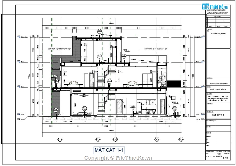 revit nhà phố 3 tầng,nhà phố 3 tầng revit,file revit nhà phố 3 tầng,nhà phố 3 tầng