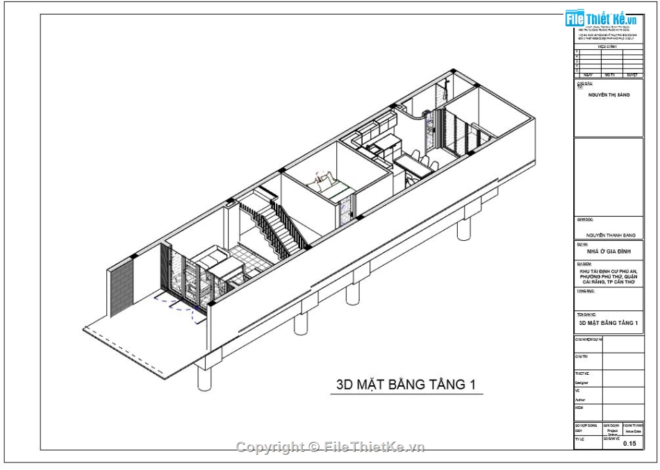 revit nhà phố 3 tầng,nhà phố 3 tầng revit,file revit nhà phố 3 tầng,nhà phố 3 tầng