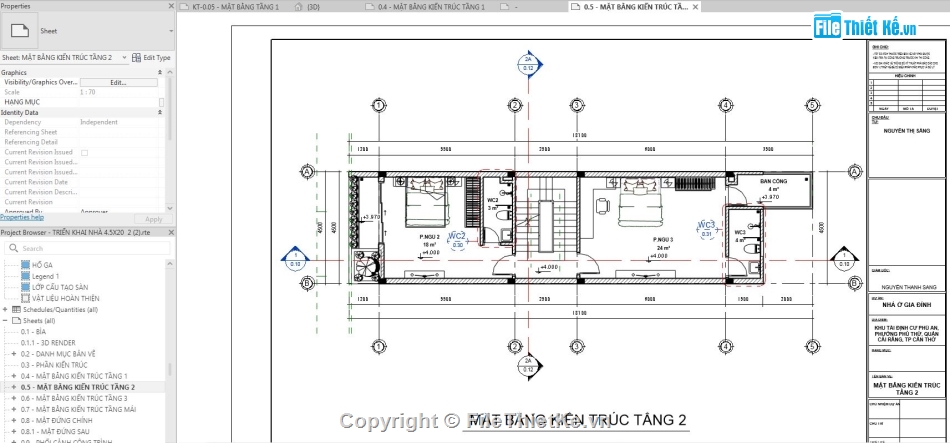 revit nhà phố 3 tầng,nhà phố 3 tầng revit,file revit nhà phố 3 tầng,nhà phố 3 tầng