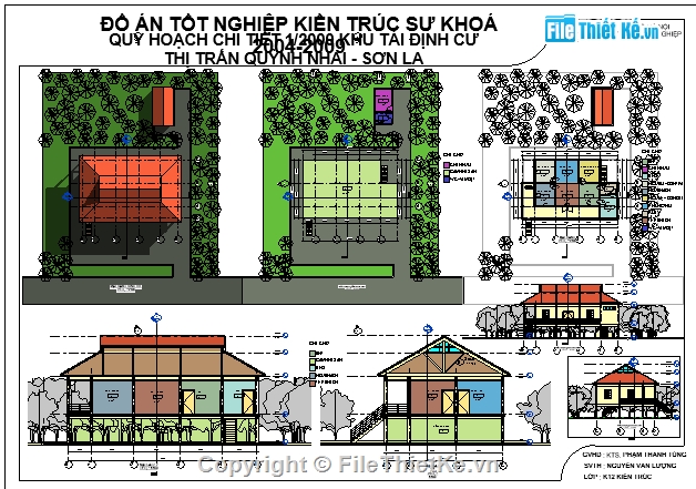 đồ án kiến trúc,file revit achitecture,nhà dân,nhà sàn,bản vẽ nhà sàn,thiết kế nhà sàn