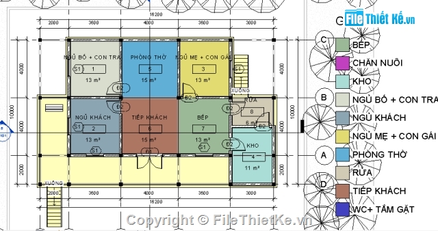 đồ án kiến trúc,file revit achitecture,nhà dân,nhà sàn,bản vẽ nhà sàn,thiết kế nhà sàn