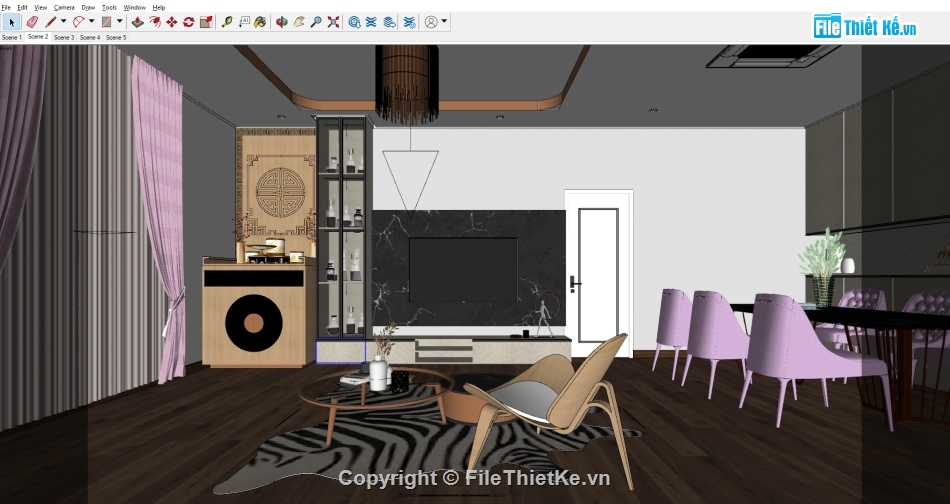 file su nội thất chung cư,sketchup nội thất căn hộ,file sketchup nội thất căn hộ,File 3dsu nội thất chung cư