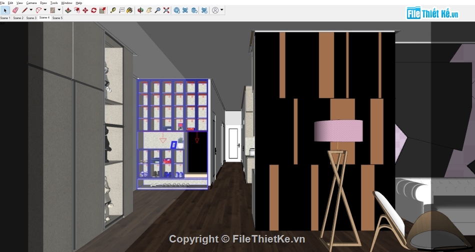 file su nội thất chung cư,sketchup nội thất căn hộ,file sketchup nội thất căn hộ,File 3dsu nội thất chung cư