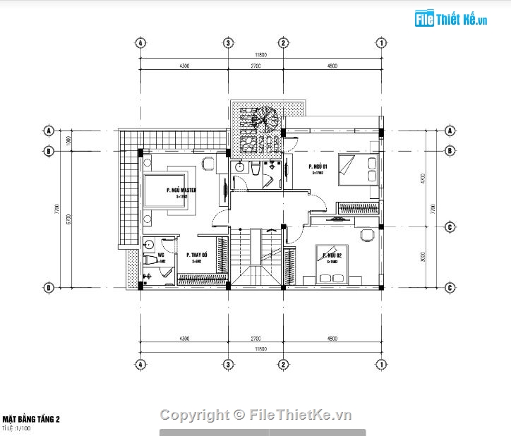 biệt thự 3 tầng,biệt thự SU,File SU biệt thự