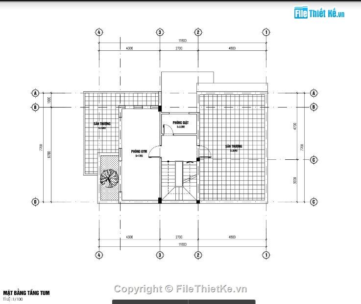 biệt thự 3 tầng,biệt thự SU,File SU biệt thự