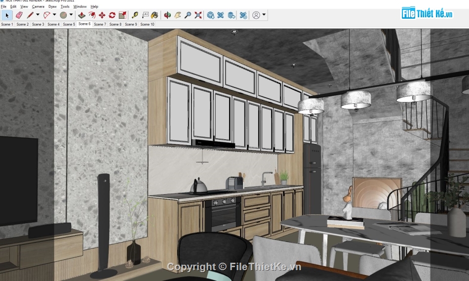 File sketchup Nhà phố 4x10m,dựng 3dsu nhà phố,Model su nhà phố,File sketchup nhà phố,model sketchup nhà phố,Model su nhà phố 4 tầng