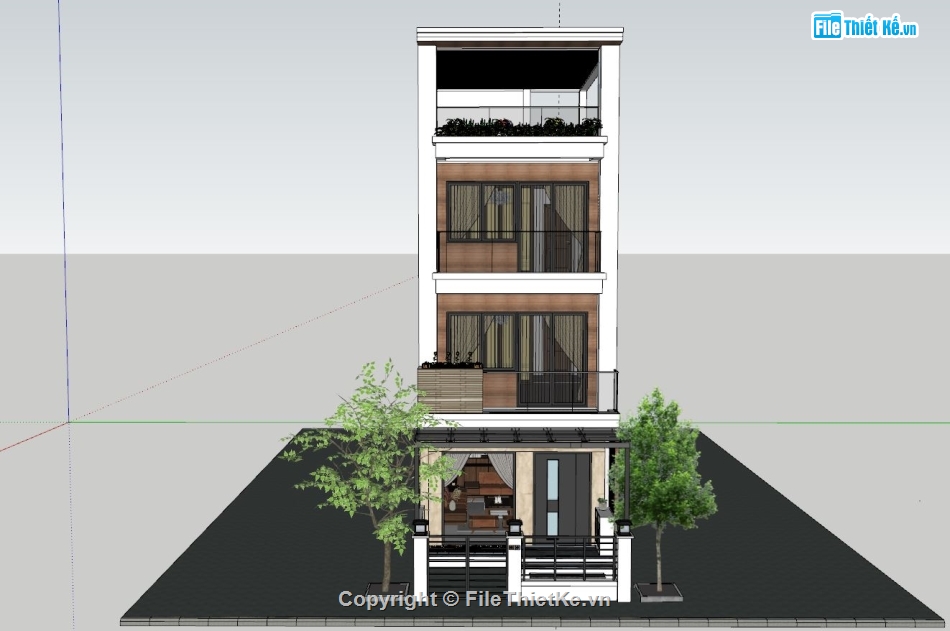 su nhà phố 3 tầng,model su nhà phố 3 tầng,sketchup nhà phố 3 tầng,file sketchup nhà phố,model sketchup nhà phố 3 tầng