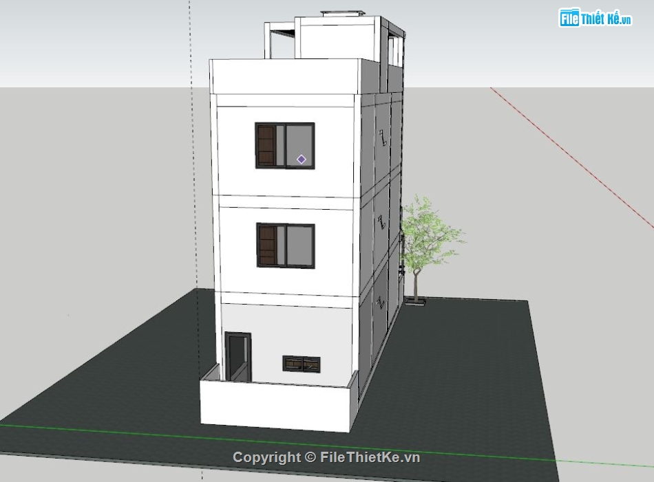 su nhà phố 3 tầng,model su nhà phố 3 tầng,sketchup nhà phố 3 tầng,file sketchup nhà phố,model sketchup nhà phố 3 tầng