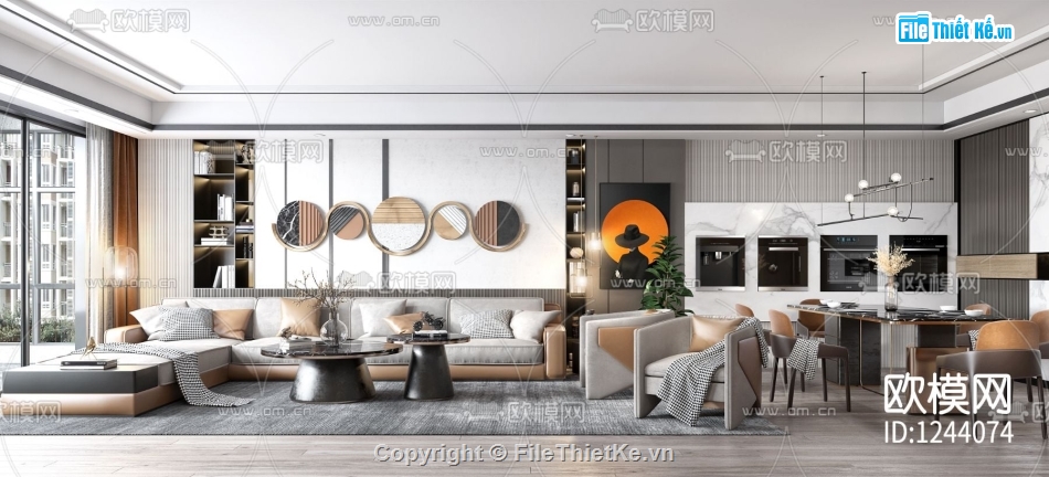 File Skechup nội thất,File Nội thất bàn ăn,Phòng khách 3dmax,File su nội thất phòng khách,model su nội thất