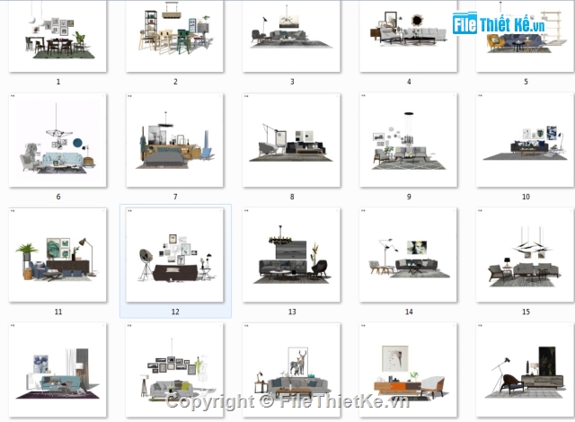 file sketchup phòng khách,file sketchup phòng khách đẹp,file sketchup phòng khách hiện đại,Sketchup phòng khách,20 mẫu phòng khách