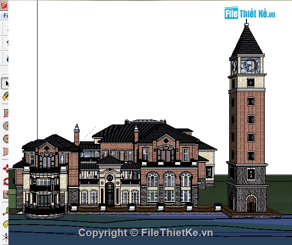 file sketchup,lâu đài,Thiết kế kiến trúc,bản vẽ kiến trúc,bản vẽ thiết kế,bản vẻ thiết kế kiến trúc lâu đài