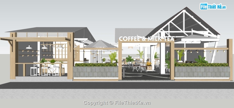 Su quán coffee,Sketchup coffee,quán cafe su,su cafe,Sketchup 2019 model quán cafe