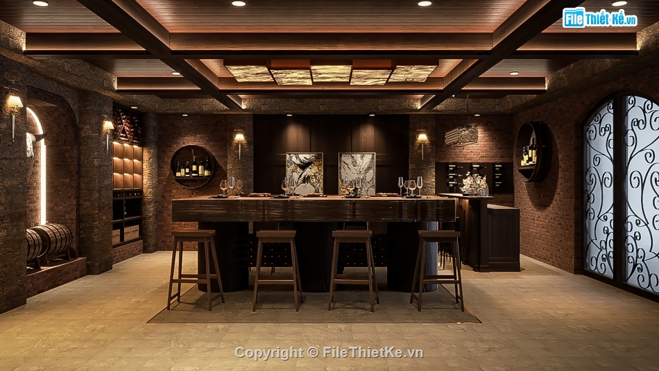 File Su Hầm rượu,File sketchup Hầm rượu,model su Hầm rượu,File skp Hầm rượu,Model Hầm rượu 3DSU
