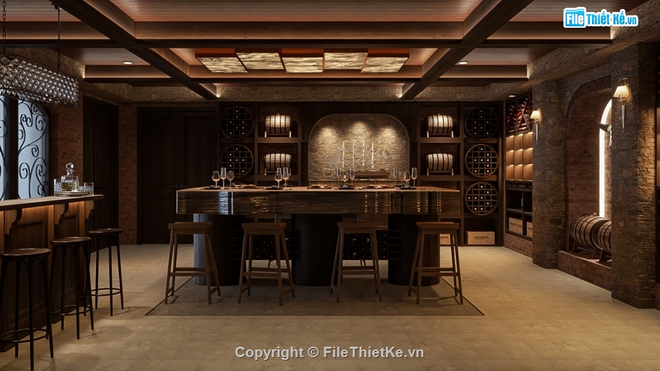 File Su Hầm rượu,File sketchup Hầm rượu,model su Hầm rượu,File skp Hầm rượu,Model Hầm rượu 3DSU