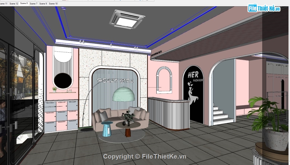 Sketchup quần áo,Sketchup shop quần áo,sketchup shop áo quần,shop quần áo file su,sketchup cửa hàng quần áo,3d sketchup shop quần áo