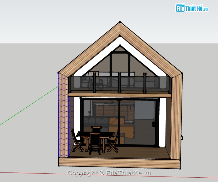 file su nhà nghỉ tạm,model su nhà nghỉ tạm,sketchup nhà nghỉ tạm,model sketchup nhà nghỉ tạm