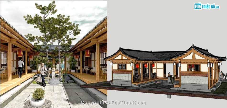 sketchup quán cafe,cafe sketchup,quán cafe sketchup,sketchup 3d quán cafe