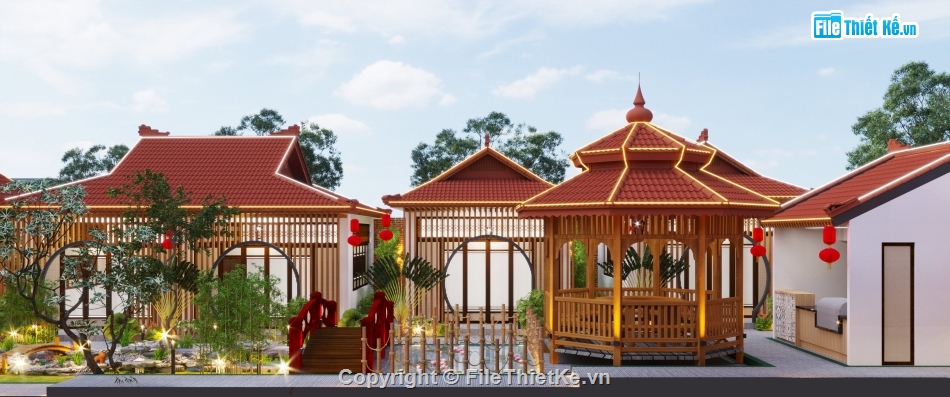 file sketchup nhà hàng,autocad,file sketchup