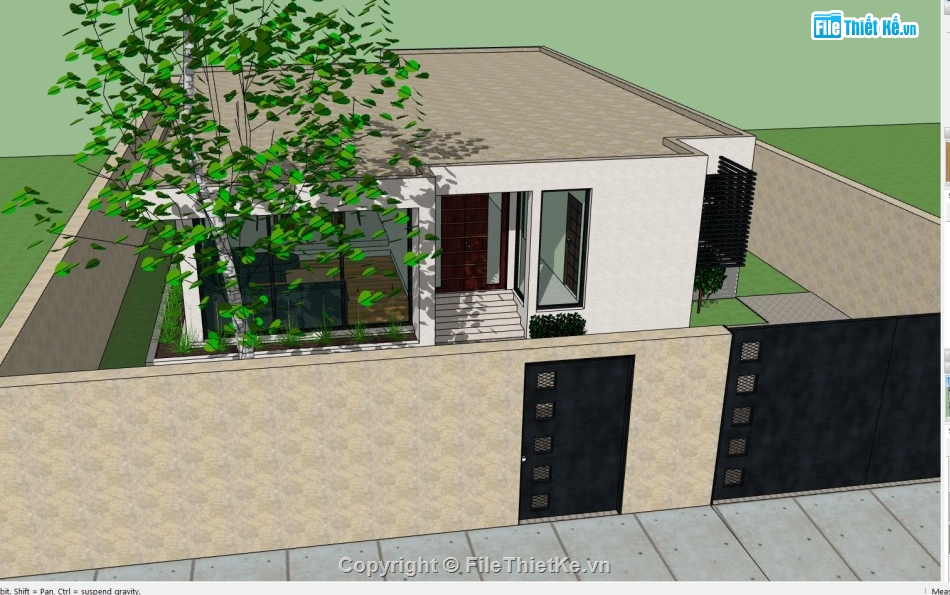 biệt thự sketchup,sketchup biệt thự 1 tầng,biệt thự  tầng,sketchup biệt thự