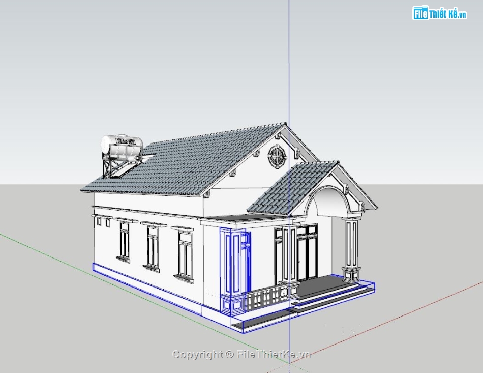 file sketchup biệt thự,file sketchup biệt thự 1 tầng,model sketchup biệt thự 1 tầng,sketchup biệt thự 1 tầng,biệt thự 1 tầng file sketchup