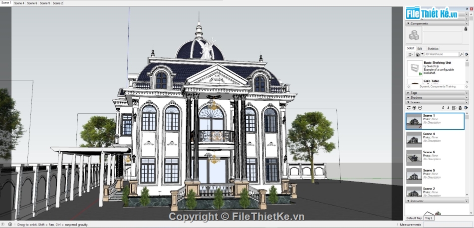 File 3d biệt thự sketchup,file sketchup biệt thự tân cổ điển,file sketchup biệt thự tân cổ,file sketchup biệt thự 2 tầng,model su biệt thự 2 tầng,Model 3dsu biệt thự tân cổ điển