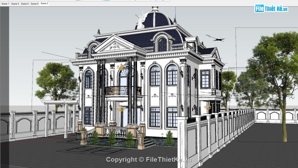 File 3d biệt thự sketchup,file sketchup biệt thự tân cổ điển,file sketchup biệt thự tân cổ,file sketchup biệt thự 2 tầng,model su biệt thự 2 tầng,Model 3dsu biệt thự tân cổ điển