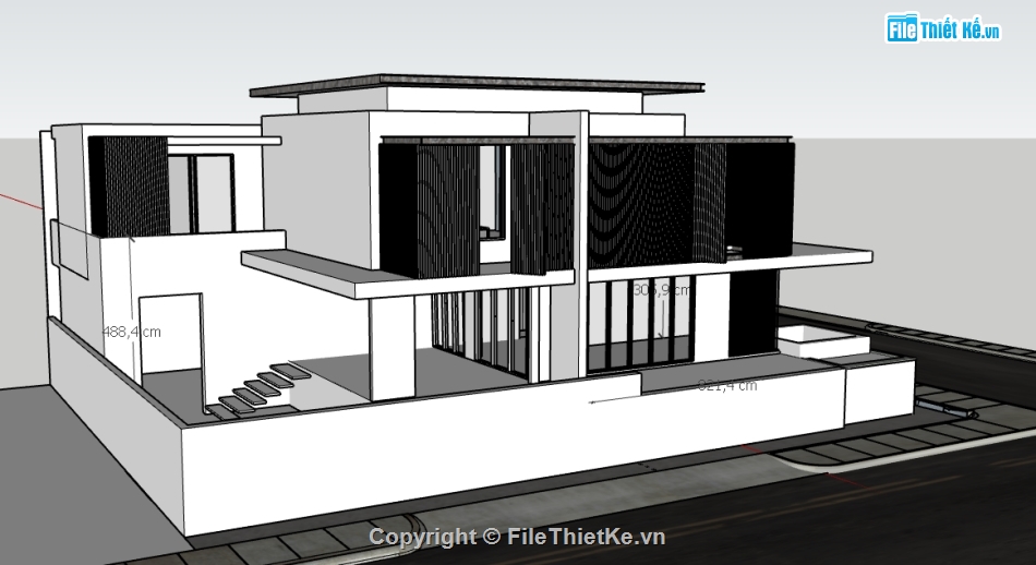 file sketchup biệt thự 2 tầng,model sketchup biệt thự 2 tầng,sketchup biệt thự 2 tầng,3d sketchup biệt thự 2 tầng