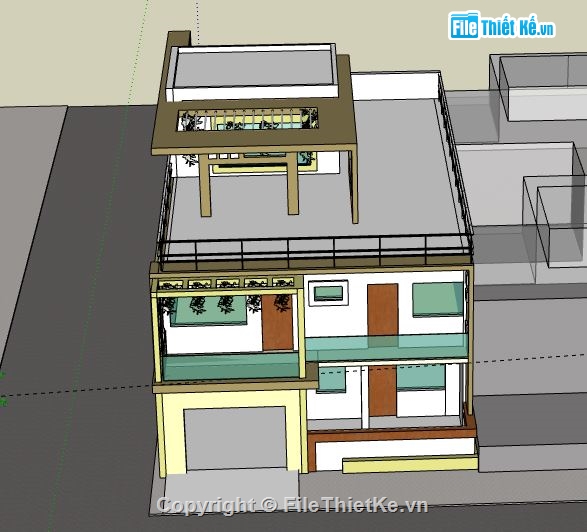 Biệt thự 2 tầng,model su biệt thự 2 tầng,biệt thự 2 tầng file su