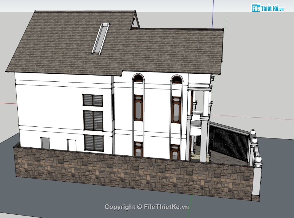 file sketchup biệt thự 3 tầng,model su biệt thự 3 tầng,file su biệt thự 3 tầng,biệt thự 3 tầng file su