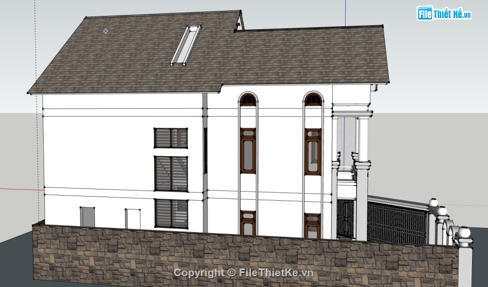 file sketchup biệt thự 3 tầng,model su biệt thự 3 tầng,file su biệt thự 3 tầng,biệt thự 3 tầng file su