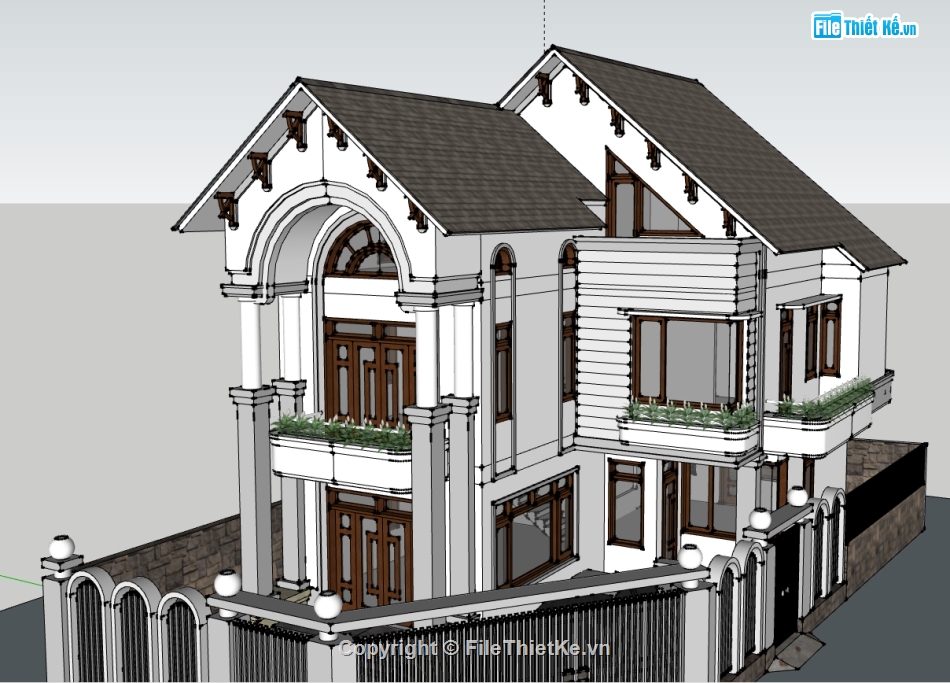 file sketchup biệt thự 3 tầng,model su biệt thự 3 tầng,file su biệt thự 3 tầng,biệt thự 3 tầng file su